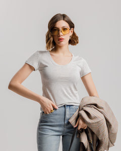 T-shirt in seta - H13278