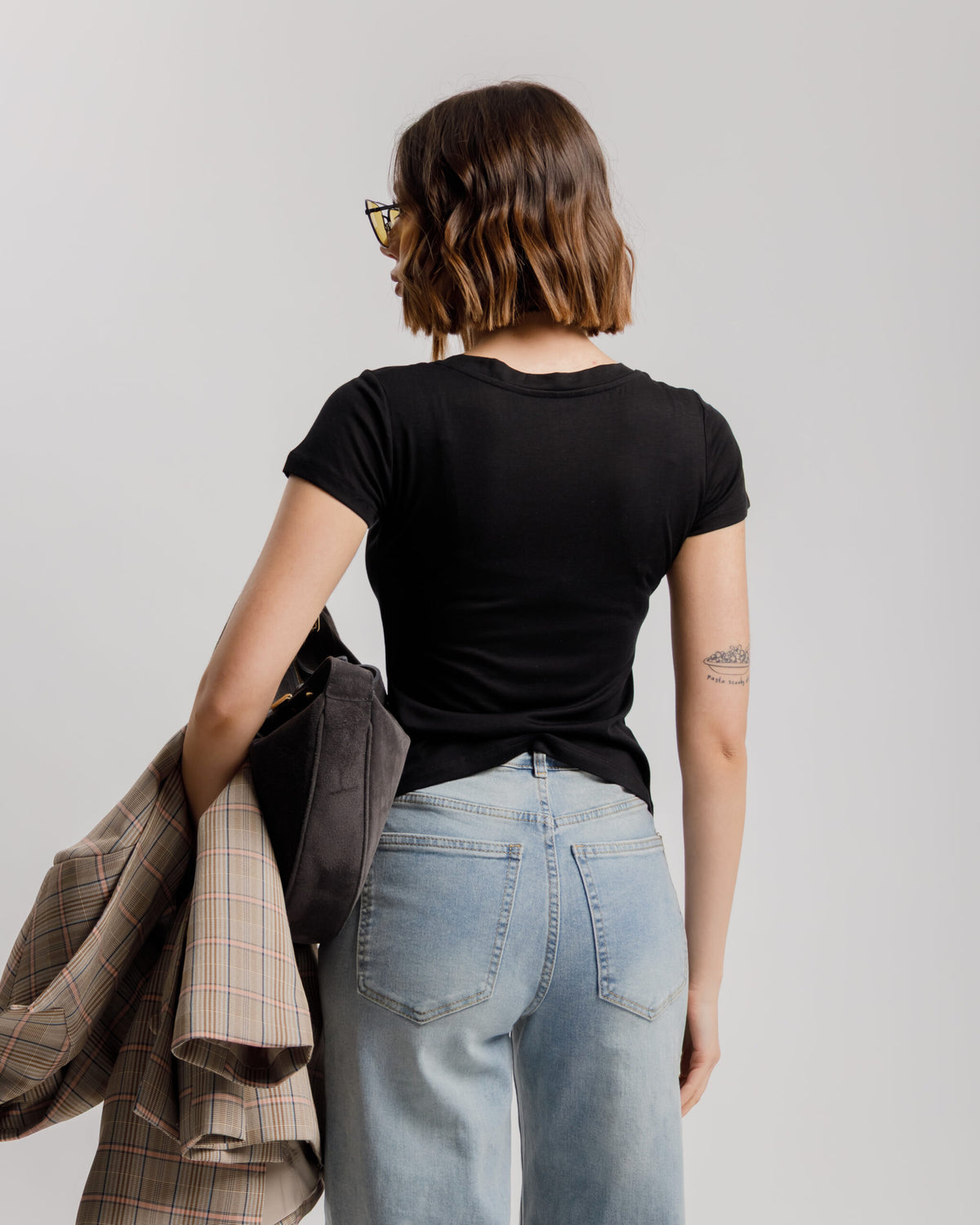 T-shirt in seta - H13278