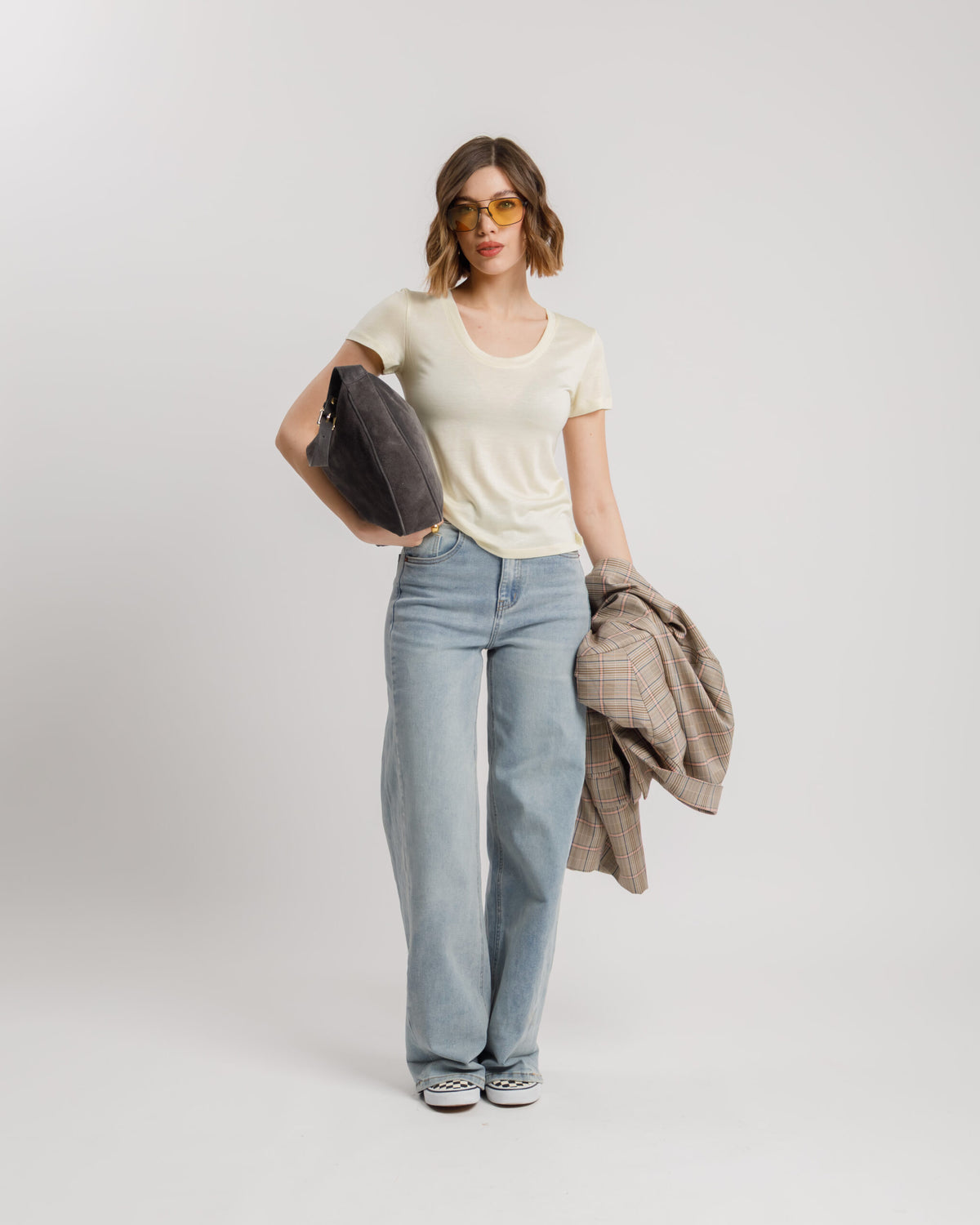 T-shirt in seta - H13278