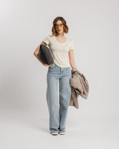 T-shirt in seta - H13278