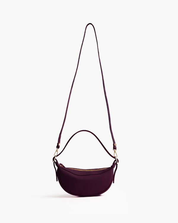 Borsa in pelle RACHEL NANO bordeaux - LOVING BAGS