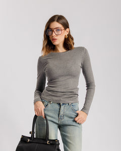 Maglia basic girocollo - CHF8158