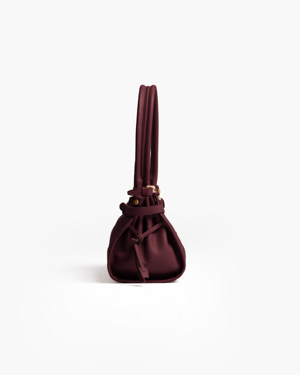 Borsa in pelle VIVIENNE bordeuax - LOVING BAGS