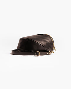 Baby ISABELLA con tracolla in pelle TESTA DI MORO - LOVING BAGS