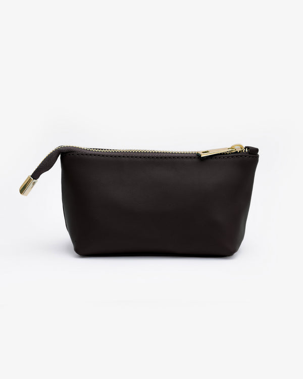 Beauty case in pelle NOAH - TESTA DI MORO