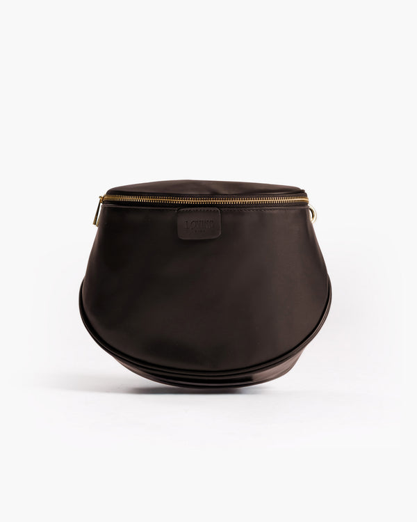 PRE-ORDINE Borsa ISABELLA con tracolla in pelle TESTA DI MORO - LOVING BAGS