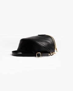 Baby ISABELLA con tracolla in pelle NERA - LOVING BAGS
