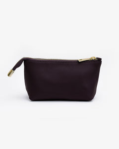 Beauty case in pelle NOAH - PRUGNA