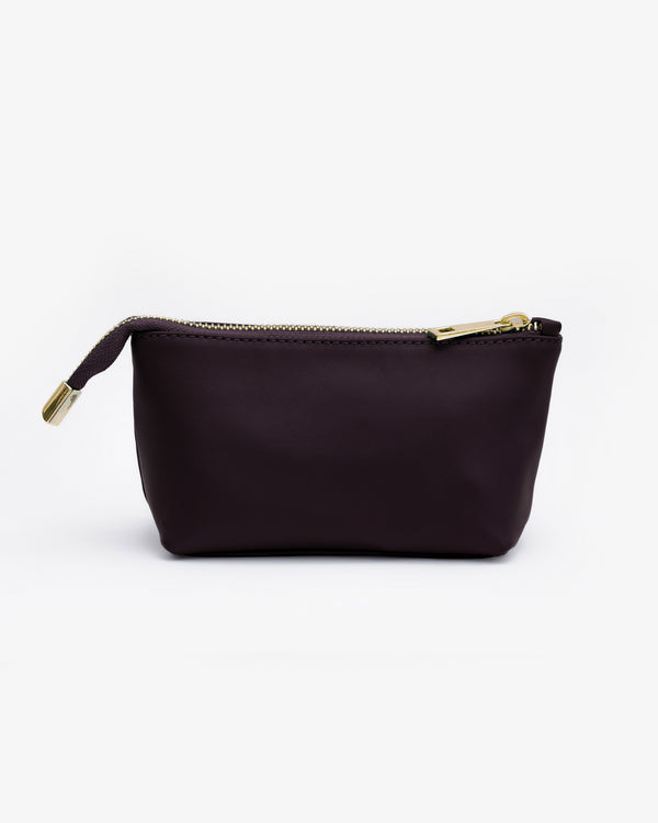 Beauty case in pelle NOAH - PRUGNA