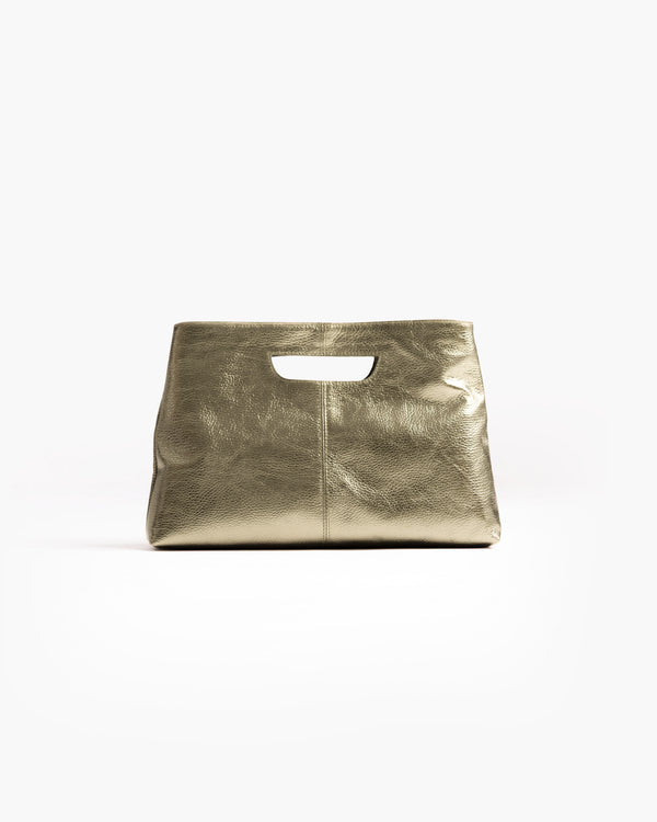 Sac en cuir BABY GRACE METAL platine - LOVING BAGS