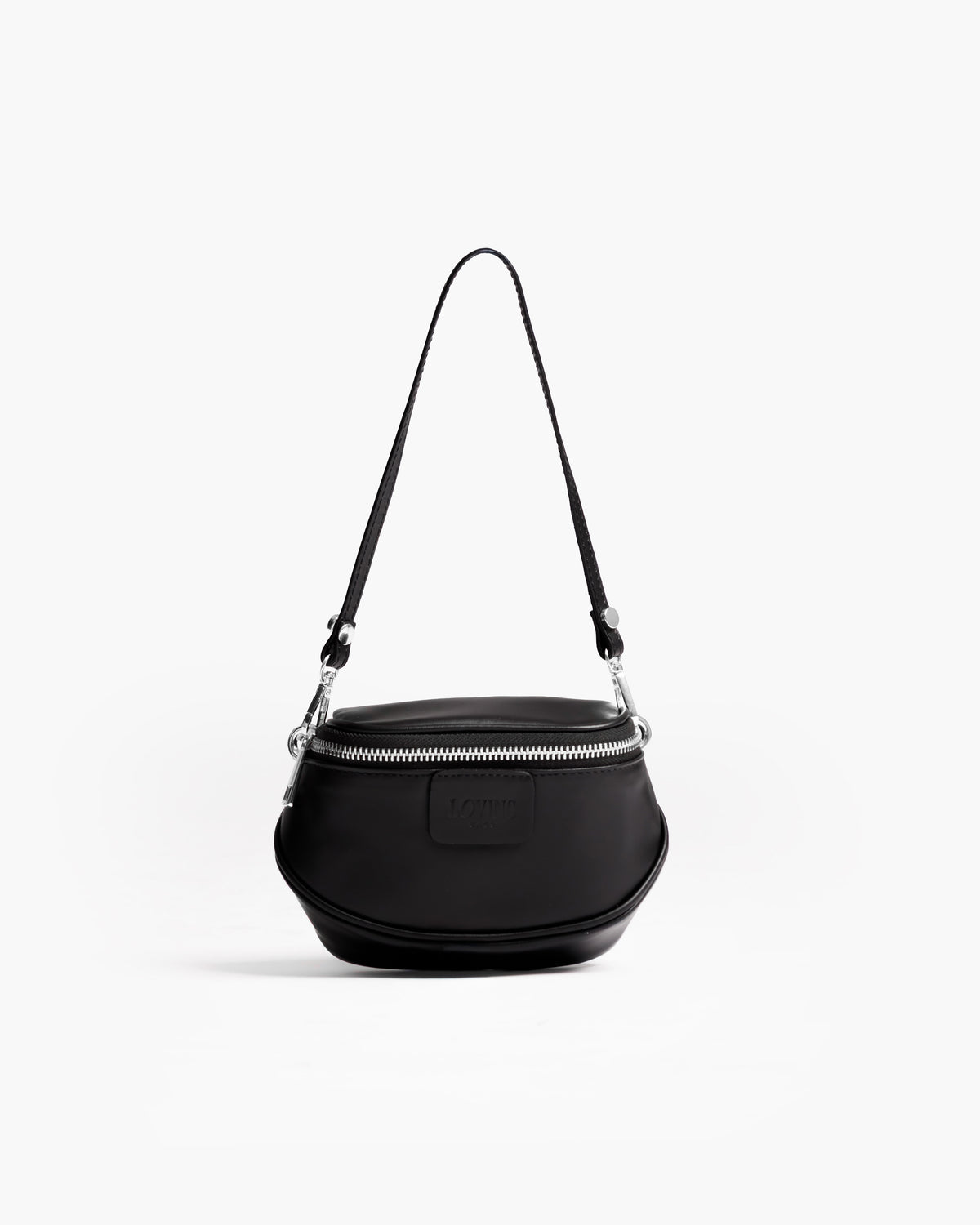Borsa ISABELLA micro con manico in pelle NERA  - LOVING BAGS