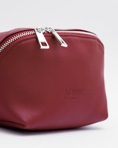 Borsa in pelle ALMA bordeaux - LOVING BAGS