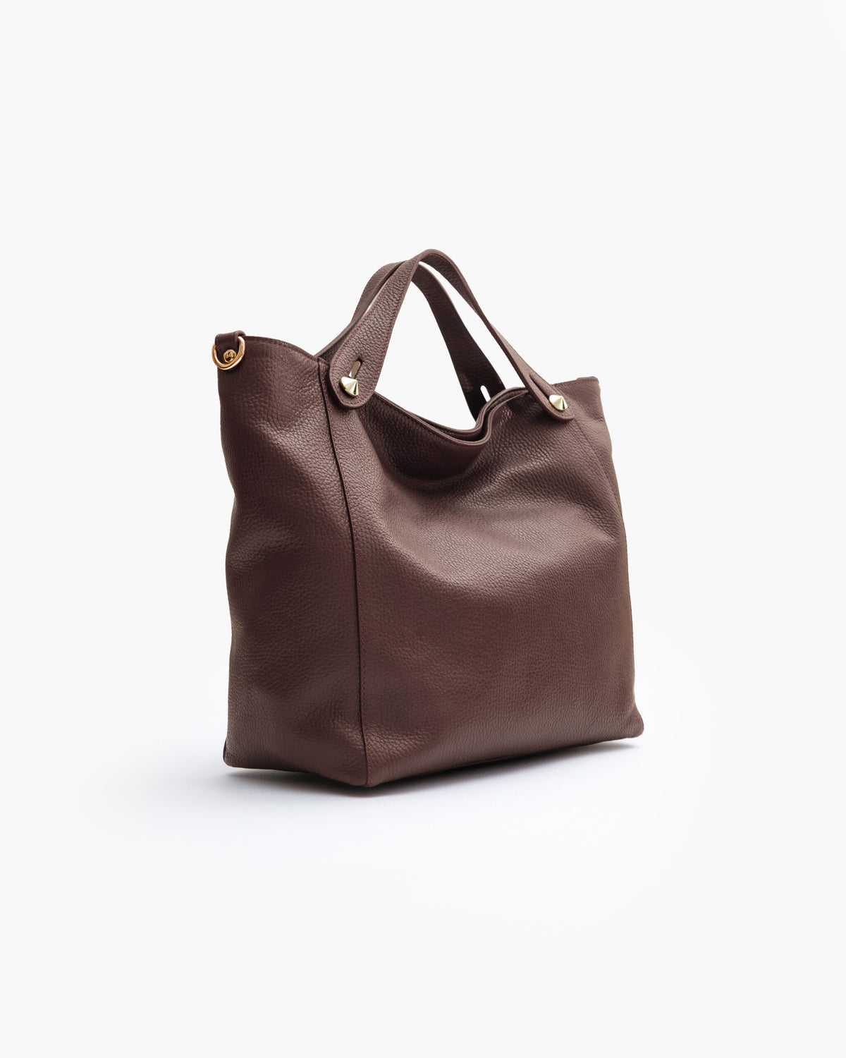 Borsa in pelle OLIVIA cioccolato - LOVING BAGS