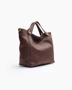 Borsa in pelle OLIVIA cioccolato - LOVING BAGS