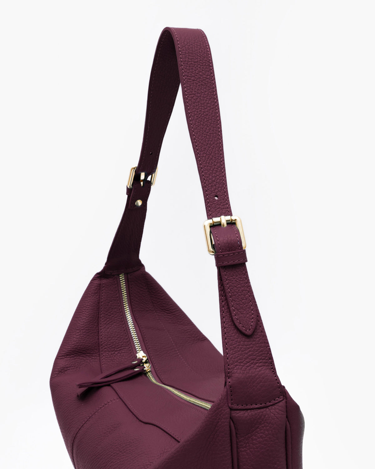 Borsa in pelle RACHEL bordeaux - LOVING BAGS