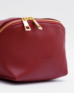 Borsa in pelle ALMA bordeaux - LOVING BAGS