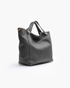 Borsa in pelle OLIVIA grigio chiaro - LOVING BAGS