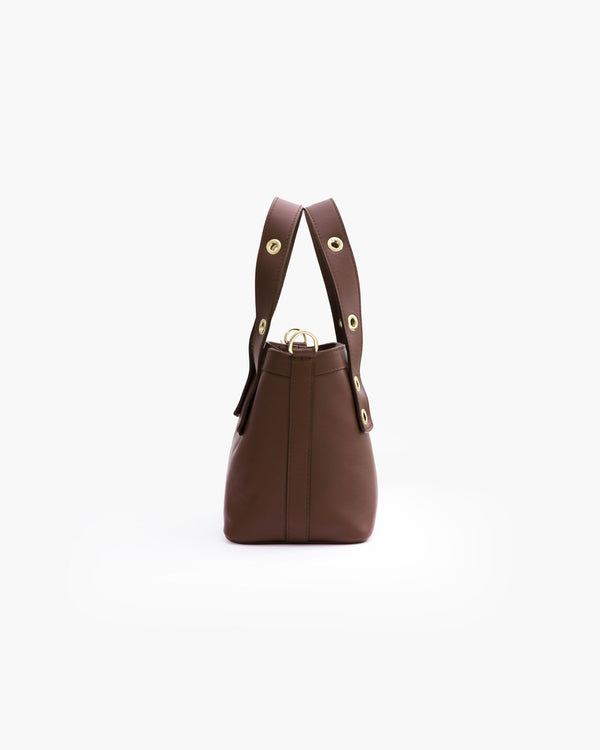Borsa in pelle Maya MARRONE - LOVING BAGS
