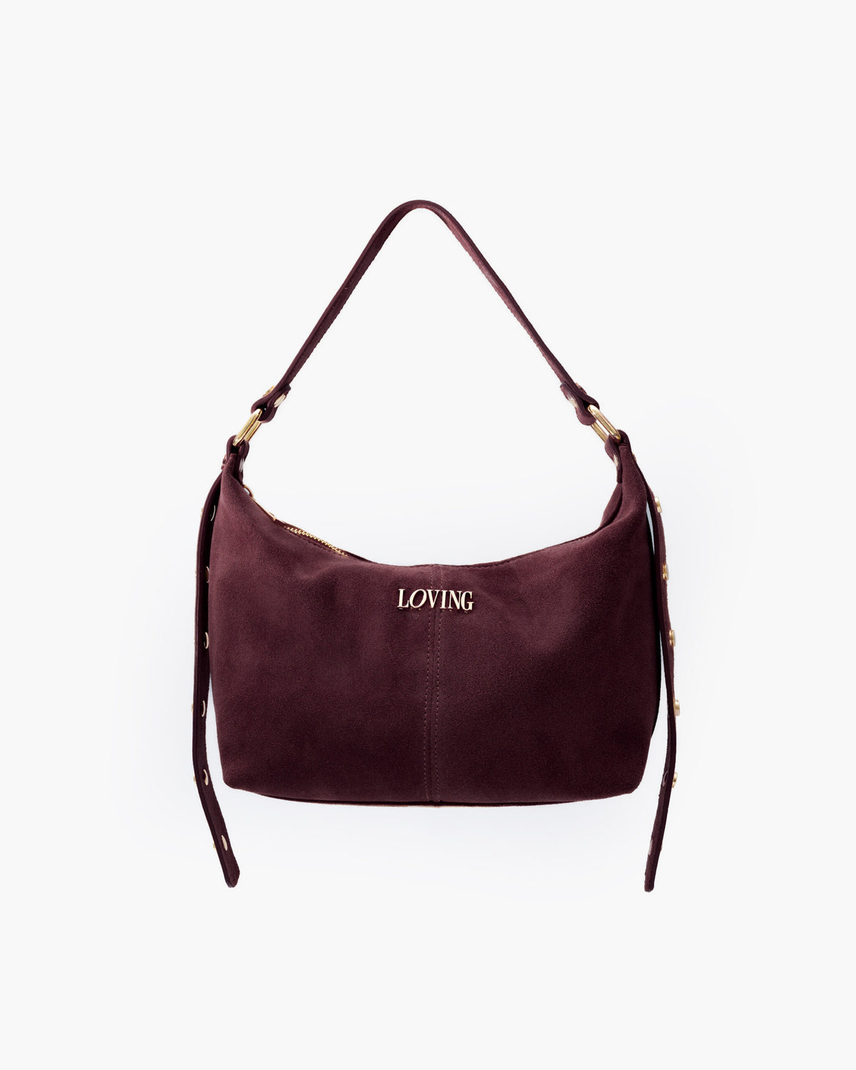Carrie suede BORDEAUX - LOVING BAGS