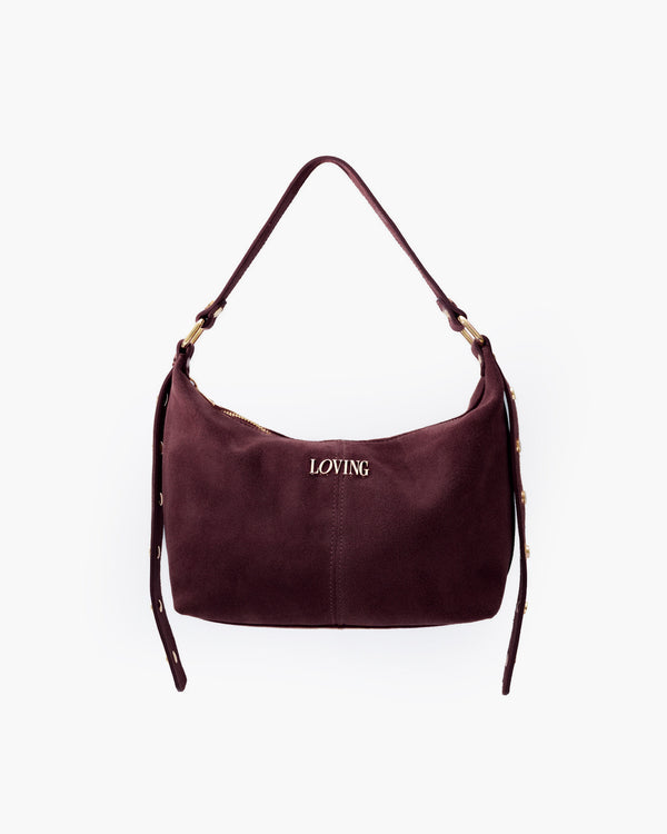 Carrie suede BORDEAUX - LOVING BAGS