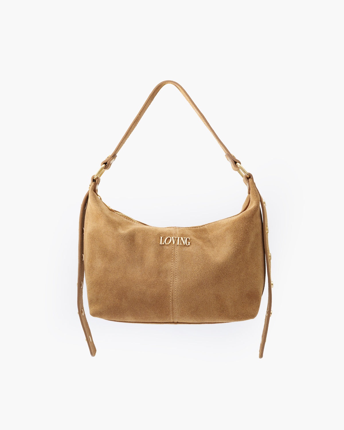 Carrie suede CUOIO - LOVING BAGS
