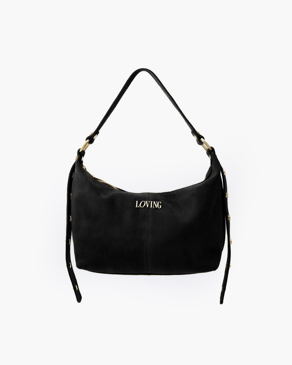 Carrie suede NERA - LOVING BAGS