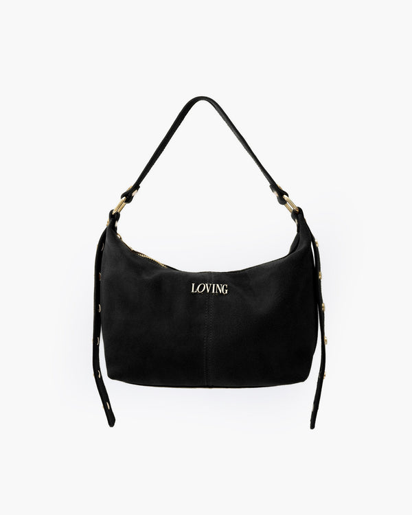 Carrie suede NERA - LOVING BAGS