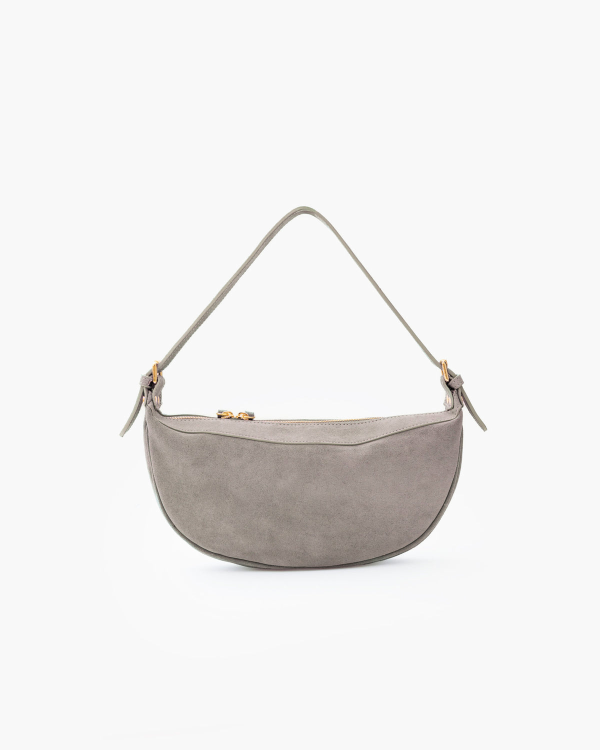 Borsa in suede RACHEL MIGNON tortora - LOVING BAGS