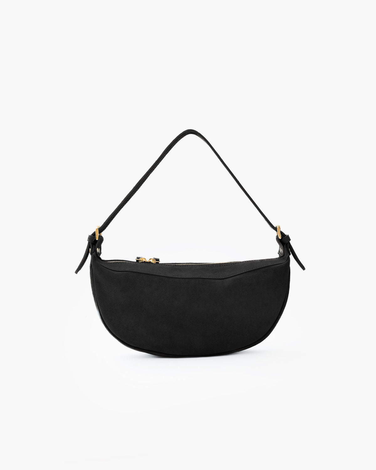Borsa in suede RACHEL MIGNON nera - LOVING BAGS
