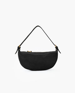 Borsa in suede RACHEL MIGNON nera - LOVING BAGS