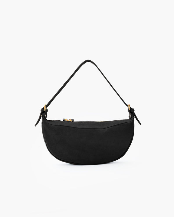 Borsa in suede RACHEL MIGNON nera - LOVING BAGS