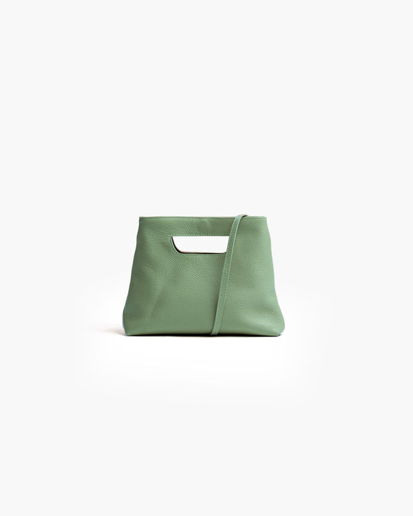 Borsa in pelle NANO GRACE verde salvia - LOVING BAGS