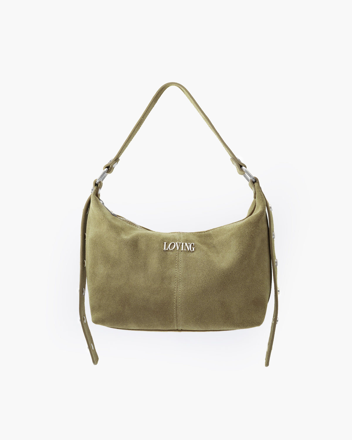 Carrie suede VERDE SALVIA - LOVING BAGS