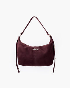 Carrie suede BORDEAUX - LOVING BAGS