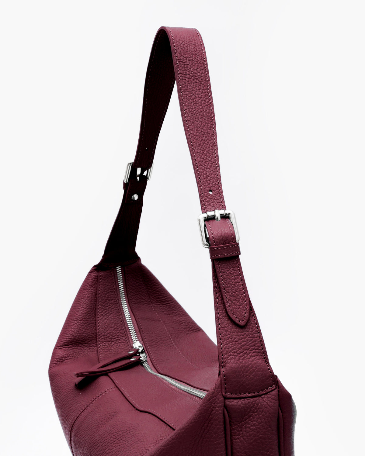 Borsa in pelle RACHEL bordeaux - LOVING BAGS