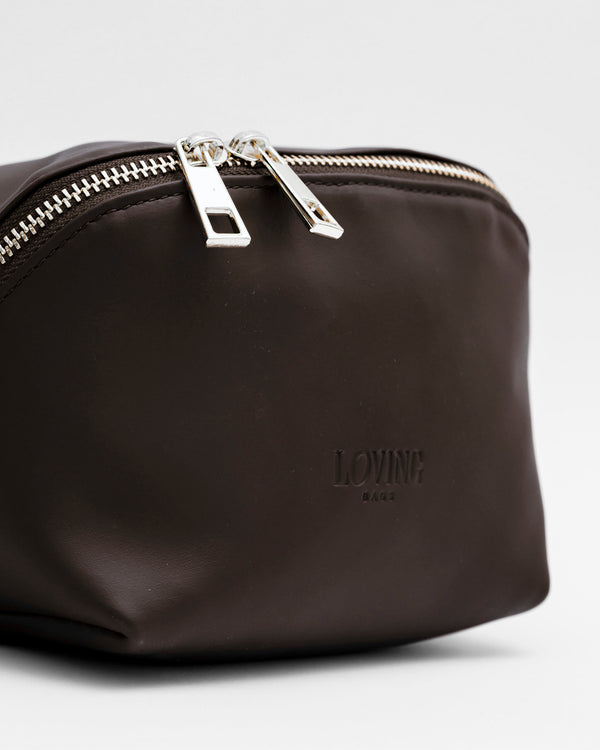 Borsa in pelle ALMA testa di moro - LOVING BAGS