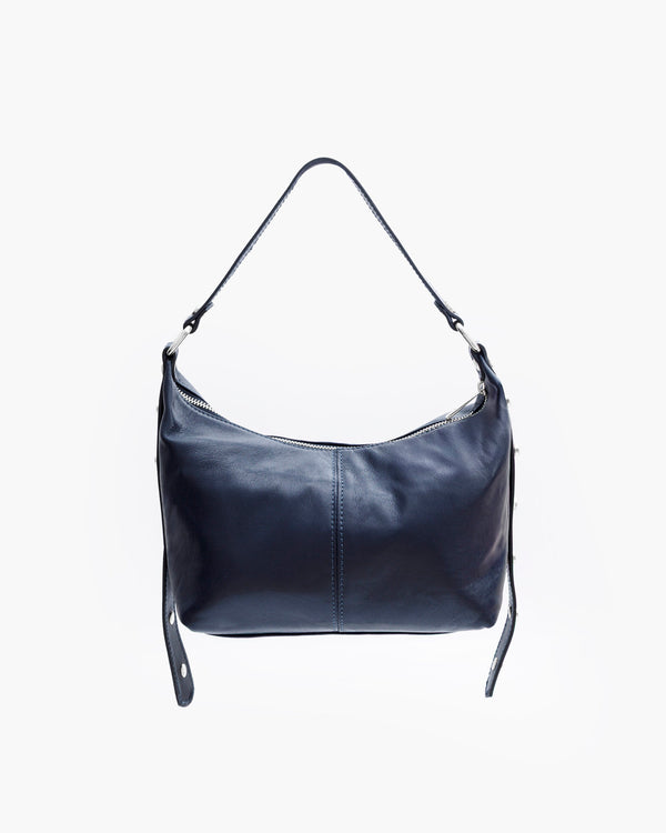 Borsa in pelle CARRIE blu - LOVING BAGS