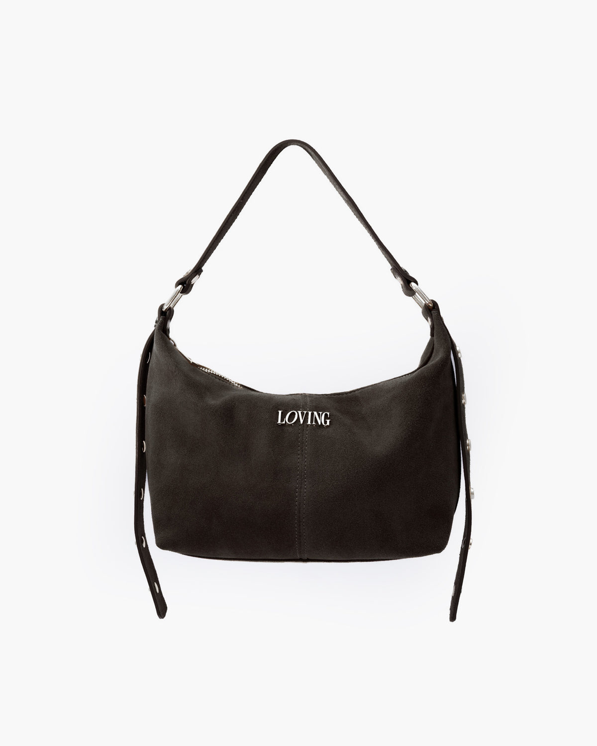 Carrie suede TESTA DI MORO - LOVING BAGS