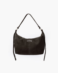 Carrie suede TESTA DI MORO - LOVING BAGS