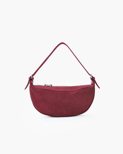Borsa in suede RACHEL MIGNON bordeaux - LOVING BAGS