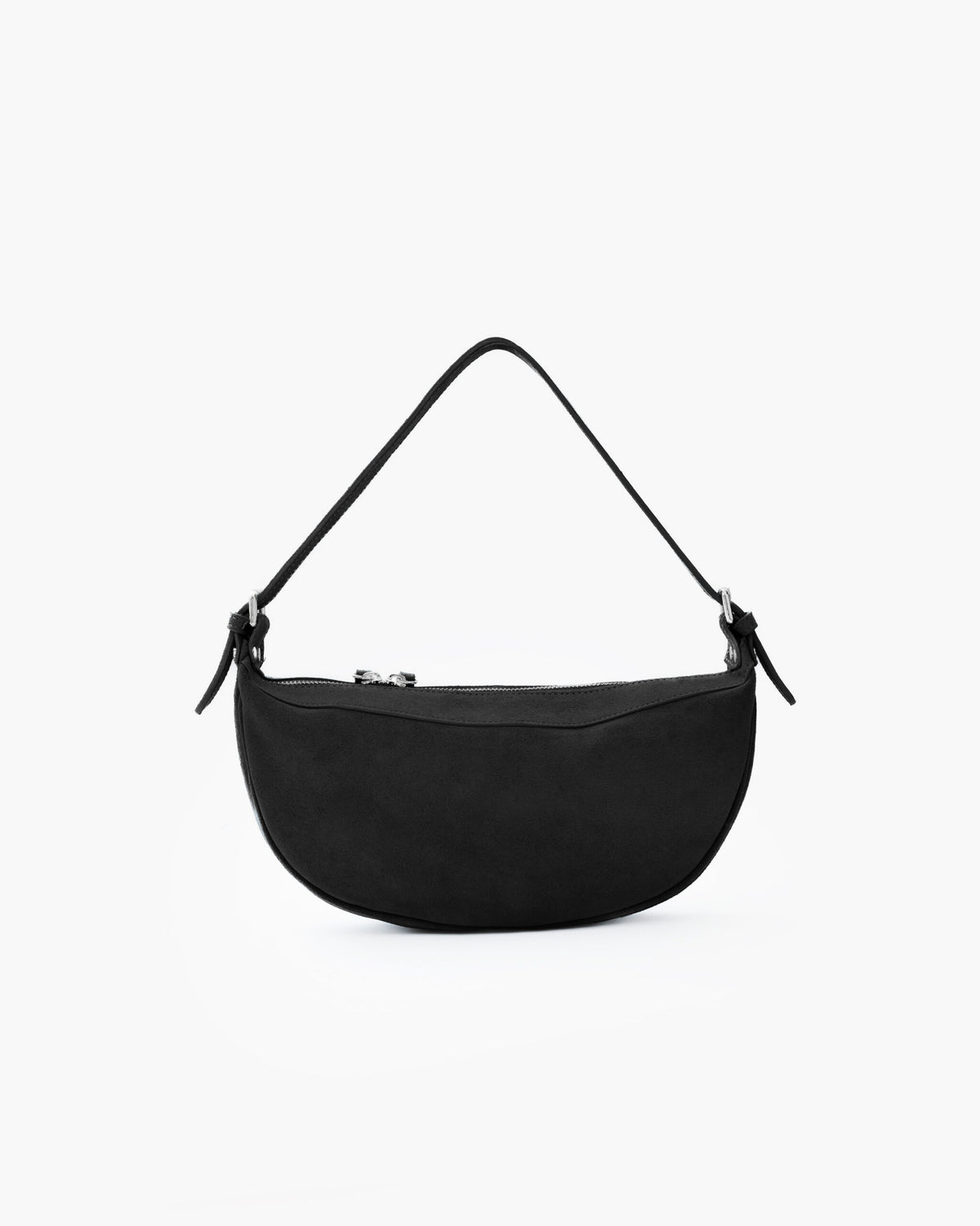 Borsa in suede RACHEL MIGNON nera - LOVING BAGS