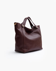 Borsa in pelle OLIVIA bordeaux - LOVING BAGS