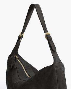 Borsa in suede RACHEL grigio cenere - LOVING BAGS