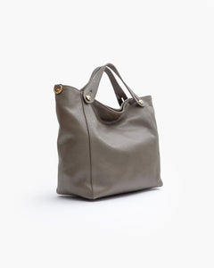 Borsa in pelle OLIVIA tortora - LOVING BAGS