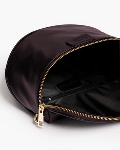 Baby ISABELLA con tracolla in pelle PRUGNA - LOVING BAGS