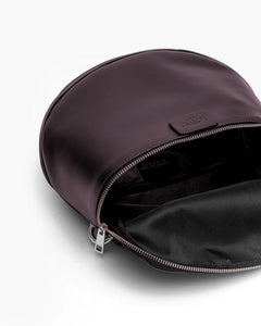 Borsa ISABELLA con tracolla in pelle PRUGNA - LOVING BAGS
