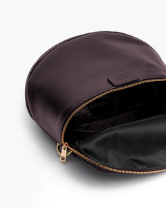 Borsa ISABELLA con tracolla in pelle PRUGNA - LOVING BAGS
