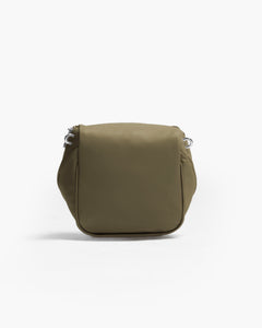 Baby ISABELLA con tracolla in pelle VERDE OLIVA - LOVING BAGS