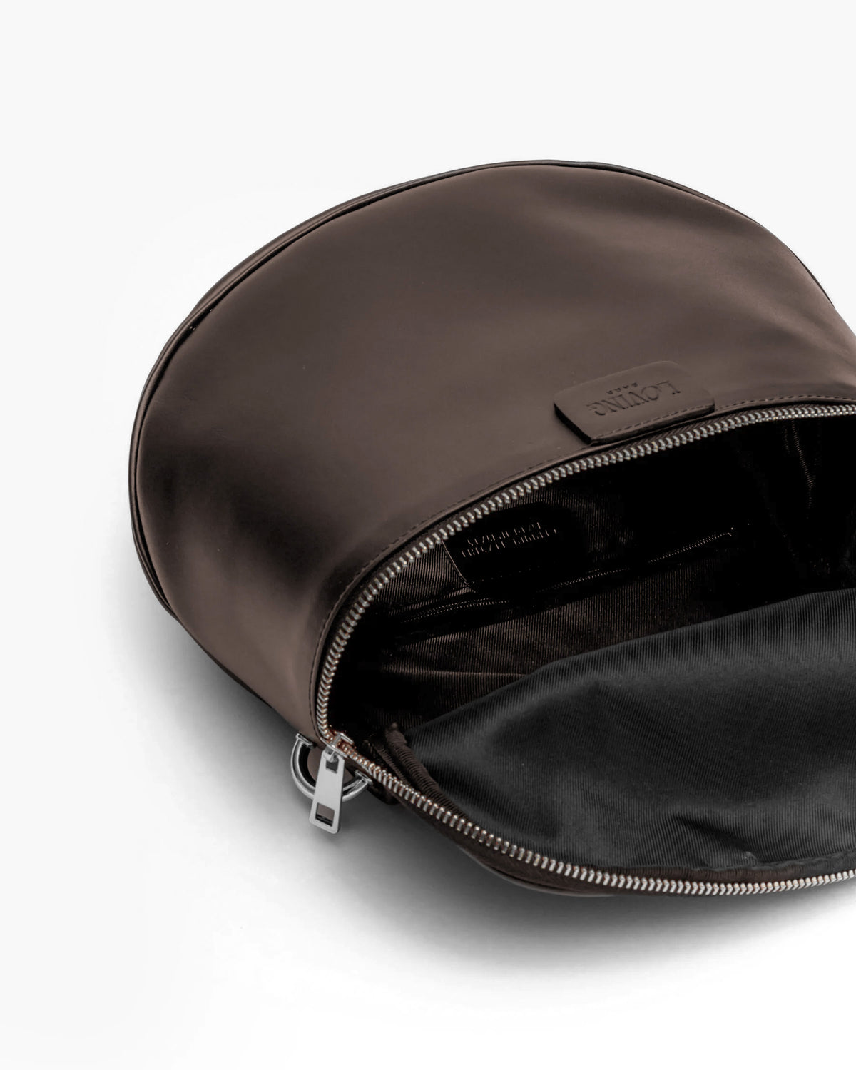 Borsa ISABELLA con tracolla in pelle TESTA DI MORO - LOVING BAGS