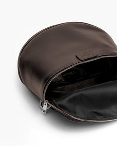 Borsa ISABELLA con tracolla in pelle TESTA DI MORO - LOVING BAGS